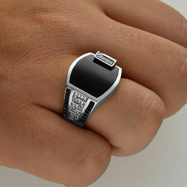 Square signet ring for men - UA. Galleryy